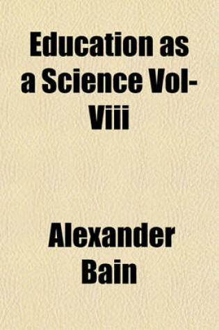 Cover of Education as a Science Vol-VIII