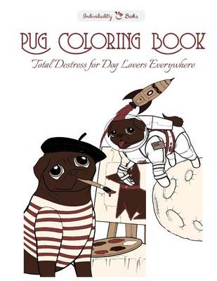 Book cover for Pug Coloring Book