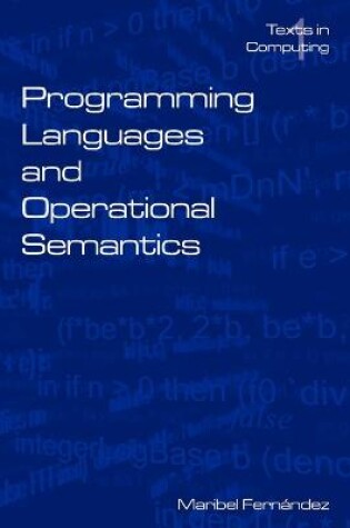 Cover of Programming Languages and Operational Semantics