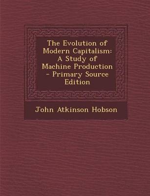 Cover of Evolution of Modern Capitalism