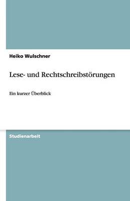 Book cover for Lese- Und Rechtschreibstörungen