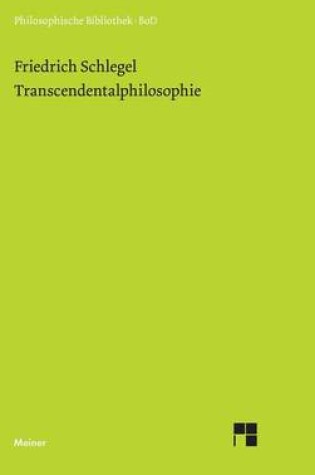 Cover of Transcendentalphilosophie