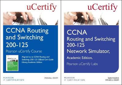 Book cover for CCNA Routing and Switching 200-125 Pearson Ucertify Course and Network Simulator Academic Edition Bundle