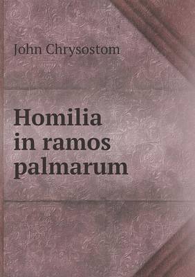 Book cover for Homilia in ramos palmarum