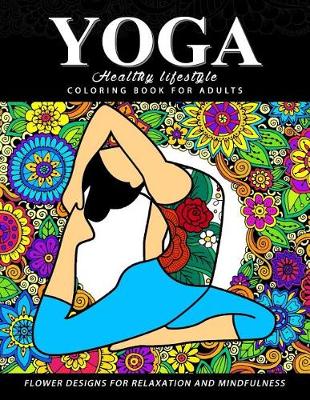 Book cover for Yoga Coloring Book for Adults