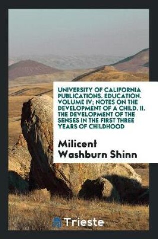 Cover of University of California Publications in Education