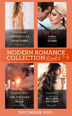 Book cover for Modern Romance December 2021 Books 1-4