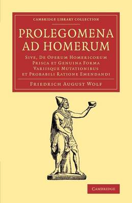 Cover of Prolegomena ad Homerum