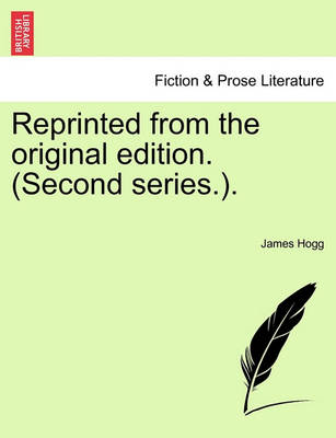 Book cover for Reprinted from the Original Edition. (Second Series.).