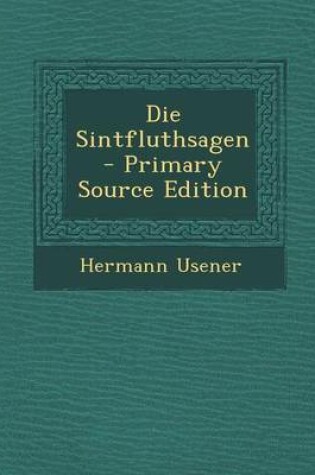 Cover of Die Sintfluthsagen