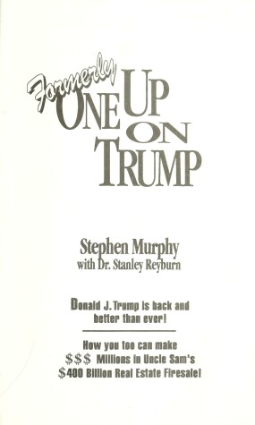 Book cover for Formerly One Up on Trump