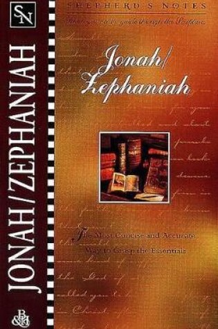 Cover of Shepherd's Notes: Jonah-Zephaniah