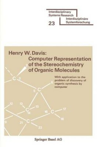 Cover of Computer Representation of the Stereochemistry of Organic Molecules