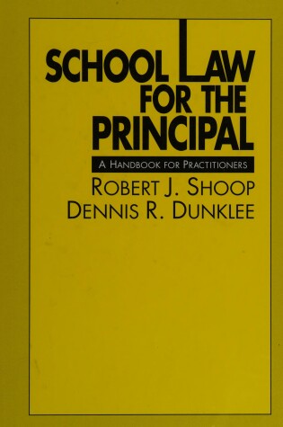 Cover of School Law for the Principal