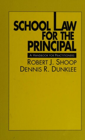 Book cover for School Law for the Principal