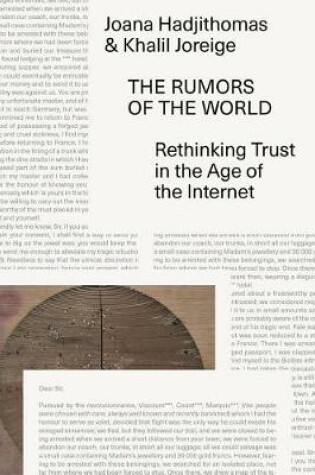 Cover of The Rumors of the World – Rethinking Trust in the Age of the Internet