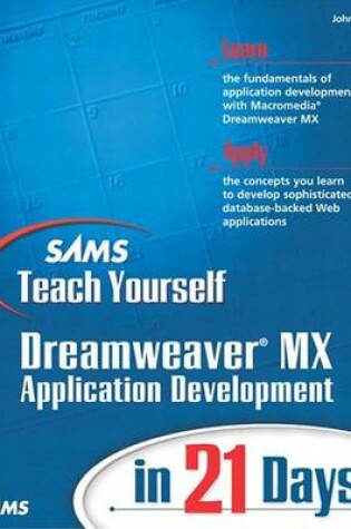 Cover of Sams Teach Yourself Dreamweaver Mx Application Development in 21 Days