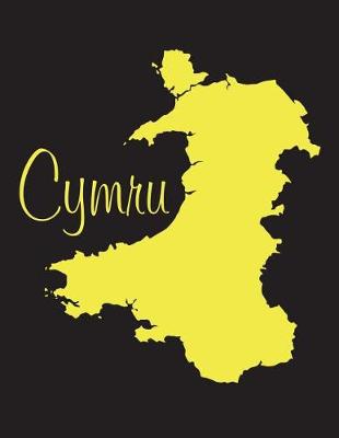 Book cover for Cymru - National Colors 101 Black and Yellow - Lined Notebook with Margins - 8.5X11