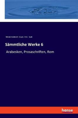 Book cover for Sämmtliche Werke 6