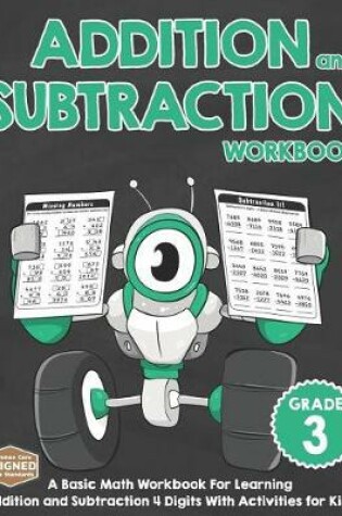 Cover of Addition and Subtraction Workbook Grade 3