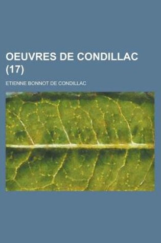 Cover of Oeuvres de Condillac (17)