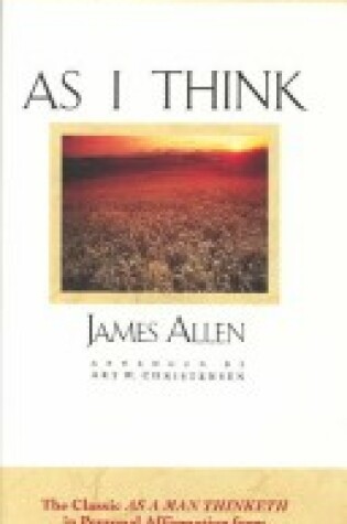 Cover of As I Think