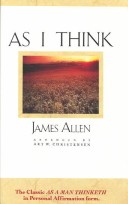 Book cover for As I Think
