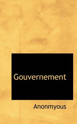 Book cover for Gouvernement