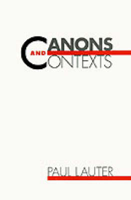 Book cover for Canons and Contexts