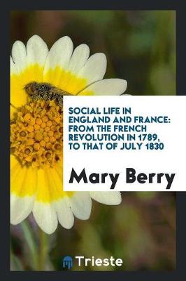 Book cover for Social Life in England and France