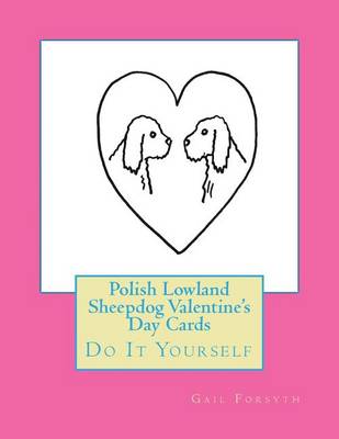 Book cover for Polish Lowland Sheepdog Valentine's Day Cards