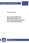 Book cover for Der Anwendungsbereich Des Akteneinsichts- Und Informationszugangsgesetzes Des Landes Brandenburg