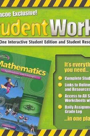 Cover of Mathematics: Applications and Concepts, Course 3, Studentworks CD-ROM