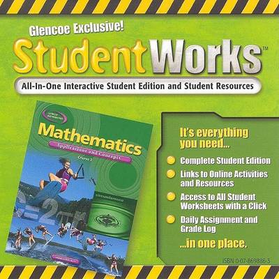 Book cover for Mathematics: Applications and Concepts, Course 3, Studentworks CD-ROM