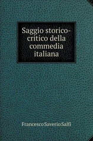 Cover of Saggio storico-critico della commedia italiana