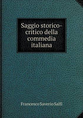 Book cover for Saggio storico-critico della commedia italiana