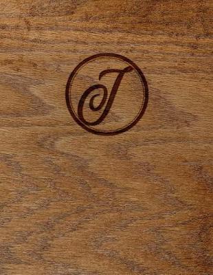 Book cover for Wood Burned Monogram Creative Journal - I