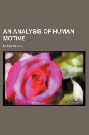 Cover of An Analysis of Human Motive