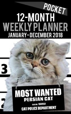 Book cover for 12-month weekly planner january - december 2018