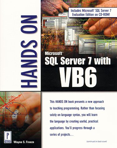 Book cover for Hands on SQL Server with Visual Basic 5