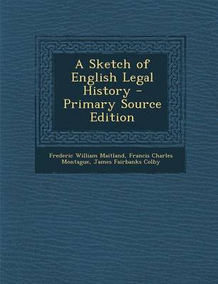 Book cover for A Sketch of English Legal History