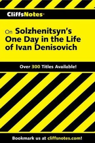 Cover of Cliffsnotes on Solzhenitsyn's One Day in the Life of Ivan Denisovich