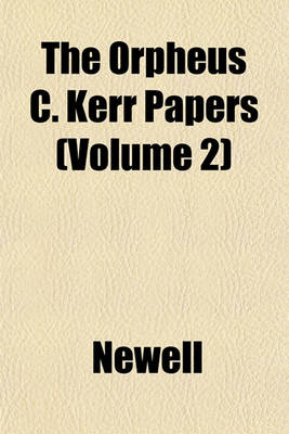 Book cover for The Orpheus C. Kerr Papers (Volume 2)
