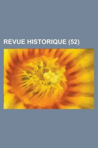 Cover of Revue Historique (52)