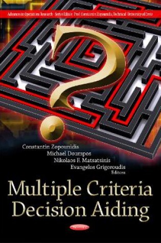 Cover of Multiple Criteria Decision Aiding