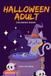 Book cover for Halloween Adult Coloring Book