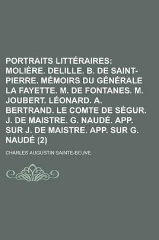 Cover of Portraits Litteraires (2)