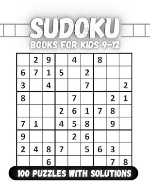 Book cover for Sudoku books for kids 9-12