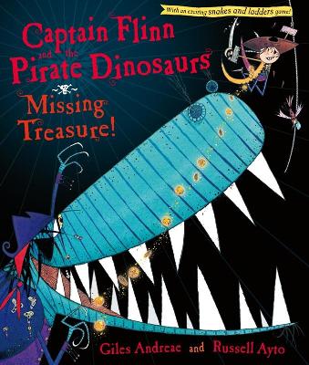 Book cover for Captain Flinn and the Pirate Dinosaurs: Missing Treasure!