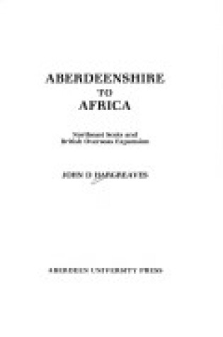 Cover of Aberdeenshire to Africa